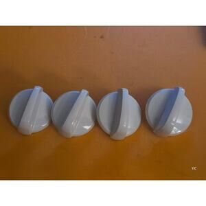 Genuine GE Range Surface Burner Knobs WB03K10218 (Set of 4) White
